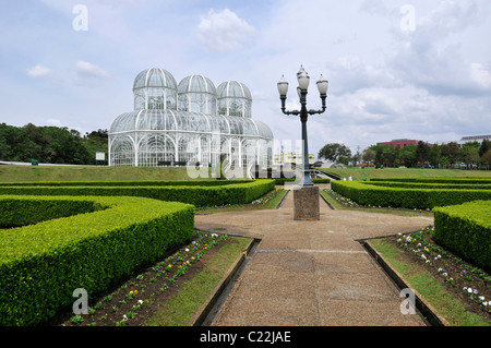 Gewächshaus im Botanischen Garten von Curitiba 'Jardim Botânico Fanchette Rischbieter', Paraná, Brasilien Stockfoto