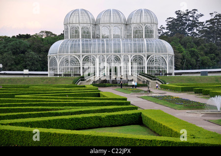 Gewächshaus im Botanischen Garten von Curitiba 'Jardim Botânico Fanchette Rischbieter', Paraná, Brasilien Stockfoto