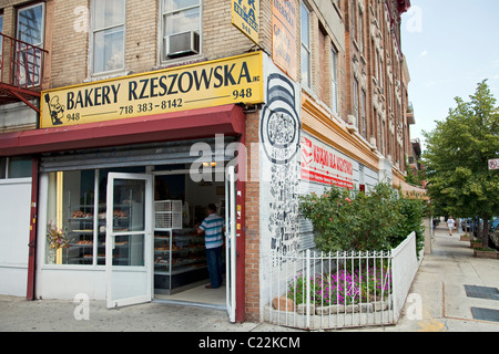 Polnische Bäckerei, Greenpoint, Brooklyn, New York, USA Stockfoto