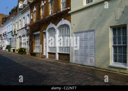 Mews Häuser in Knightsbridge, UK ARTIFEX LUCIS Stockfoto