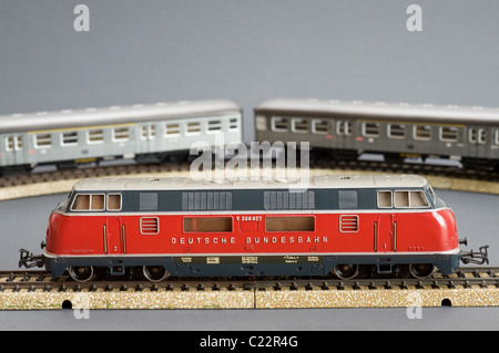 Märklin-Modell-Eisenbahn-set Stockfoto