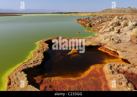 Dallol Vulkan: Danakil Depression: Äthiopien Stockfoto