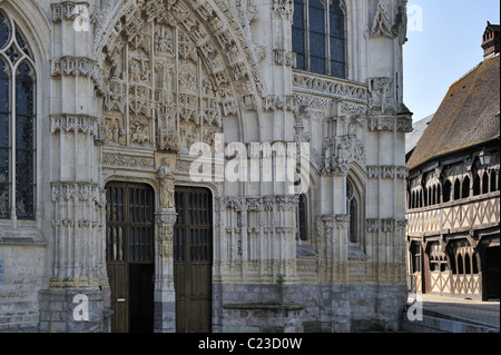 Kapelle des Heiligen Geistes / Chapelle du Saint-Esprit, Rue, Bucht der Somme Picardie, Frankreich Stockfoto