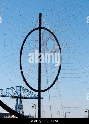 Temenos Skulptur Middlesbrough Dock, Middlesbrough Künstlers Anish Kapoor und Tragwerksplaner Cecil Balmond. Stockfoto