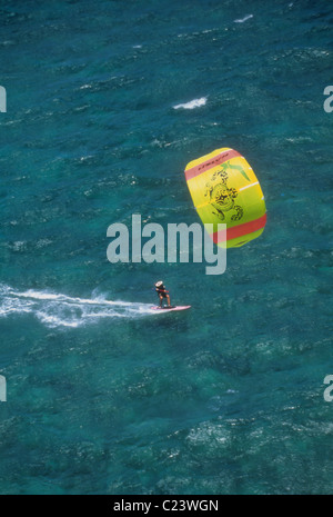 Kiteboarding. Kite-boarding. Hawaii. Stockfoto