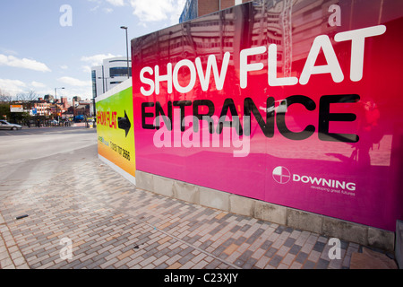 Neue Unterkunft im Stadtzentrum von Newcastle, UK entwickelt. Stockfoto