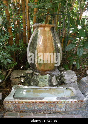 Die legendäre "fountain" auf dem Gelände der Ernest Hemingway Haus in Key West Florida. Stockfoto