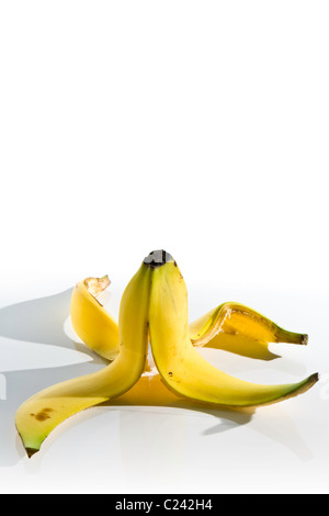 Bananenschale Stockfoto