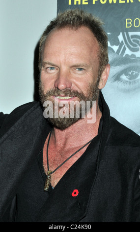 Sting aka Gordon Sumner besucht "The Power von der unsichtbaren Sonne" Buch-Launch-Party in der Urban Zen Center bei Stephen Weiss Stockfoto