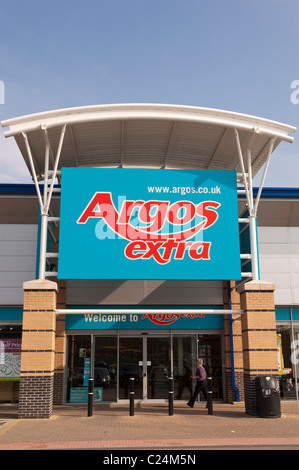 Der Argos zusätzliche Superstore in Longwater Retail Park in Norwich, Norfolk, England, Großbritannien, Uk Stockfoto