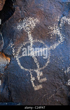 La-Cieneguilla Petroglyph-Standort in der Nähe von Santa Fe, NM Stockfoto