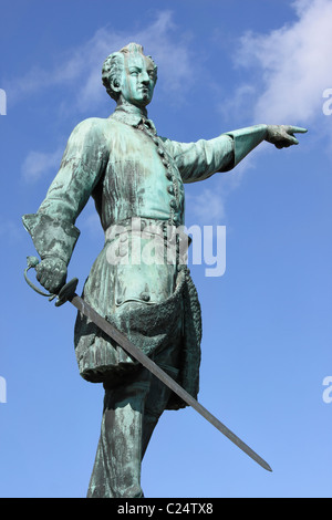 Statue von König Karl XII, Kungsträdgården, Stockholm, Schweden Stockfoto