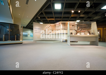 Eingang zum Museum Cody Schusswaffen innerhalb der Buffalo Bill Altstadt, Cody, Wyoming, WY, USA-USA Stockfoto