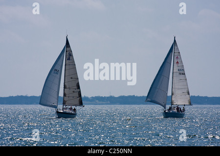 Texoma Sailing Club Icebreaker 3, dritte Segelregatta 2011. Stockfoto