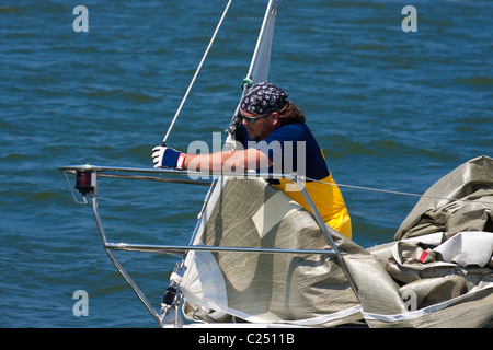 Texoma Sailing Club Icebreaker 3, dritte Segelregatta 2011. Stockfoto