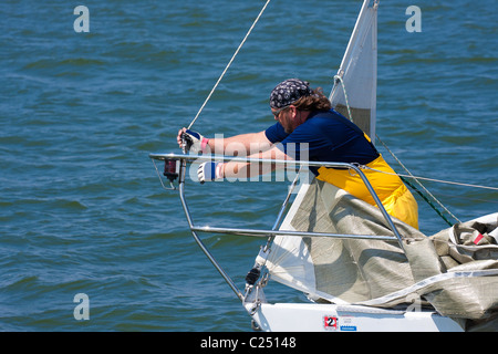 Texoma Sailing Club Icebreaker 3, dritte Segelregatta 2011. Stockfoto