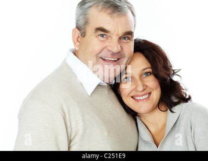 Porträt von einem glücklichen senior paar zusammenstehen Stockfoto