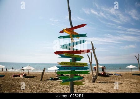 Espiguette Strand in der Camargue Westküste, Provence, Frankreich. Stockfoto