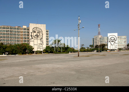 Plaza De La Revolution Havanna Kuba Stockfoto