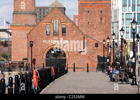 Das Pumphouse auf dem Kai am Albert Dock, Liverpool Stockfoto