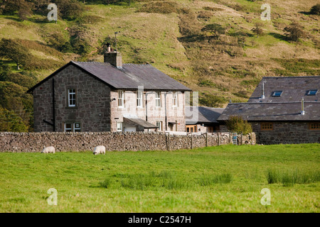 Bauernhaus in der Nähe von Dunsop Bridge, Wald von Bowland, Lancashire Stockfoto