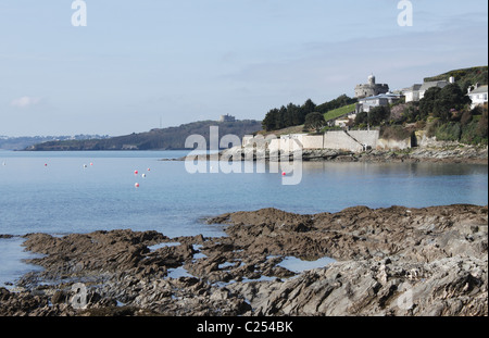 DER Küste CORNWALLS AT St MAWES. CORNWALL UK. Stockfoto