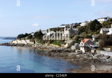 DER Küste CORNWALLS AT St MAWES. CORNWALL UK. Stockfoto