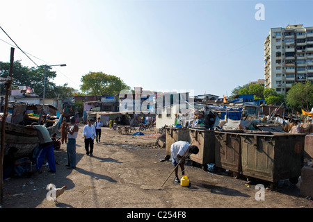 Armenviertel in der Nähe von Colaba, Mumbai, Indien Stockfoto