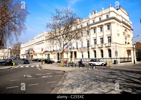 Belgrave Square, Belgravia, Zentral-London Stockfoto