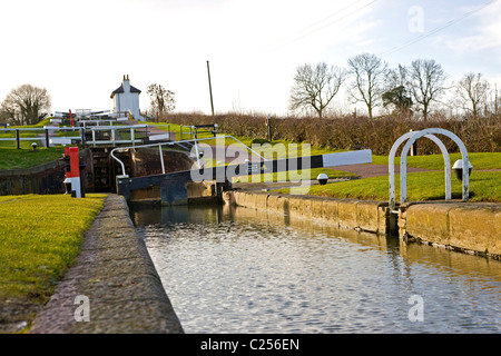 13 bei Foxton Schlösser verriegeln Stockfoto