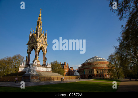 Albert Memorial und Albert Hall Stockfoto