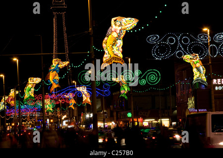 Teil der Blackpool Illuminationen. Stockfoto