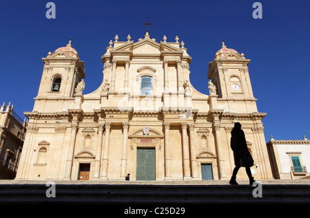 Kathedrale San Nicolo in Piazza del Municipio, Noto, Sizilien, Italien Stockfoto