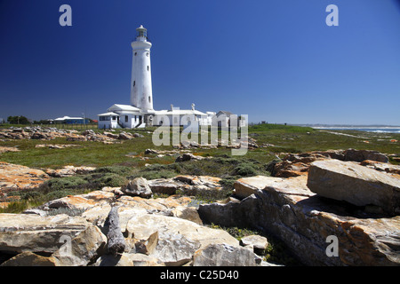 Felsen & WHITE CAPE ST FRANCIS Leuchtturm CAPE ST. FRANCIS EASTERN CAPE Südafrika 26. Januar 2011 Stockfoto