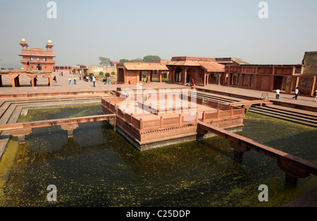 Anup Talao Pool in Fatehpur Sikri, Indien Stockfoto