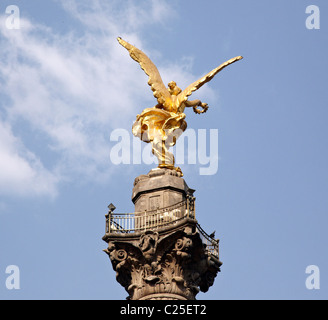 El Angel Monumenta A La Independencia Paseo De La Reforma Mexiko-Stadt Stockfoto