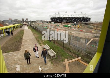 Die Ansicht-Röhre ist ein Sozialunternehmen und Gemeinschaft Veranstaltungsort befindet sich auf der Greenway neben dem Olympischen Park. Stockfoto