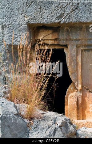 Die Nekropole von Myra lykischen. Stockfoto