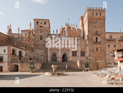Königliche Kloster von Santa Maria De Guadalupe, Provinz Cáceres, Spanien Stockfoto