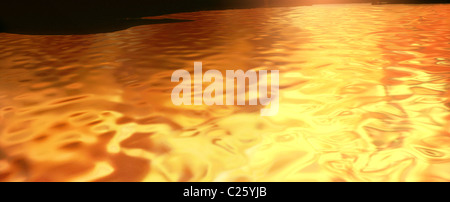 LIQUID GOLD OBERFLÄCHE Stockfoto