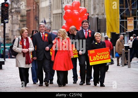 Iain Gray Kampagnen für schottische Labour. Stockfoto