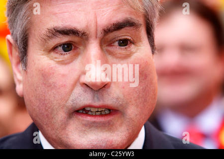 Iain Gray Kampagnen für schottische Labour. Stockfoto