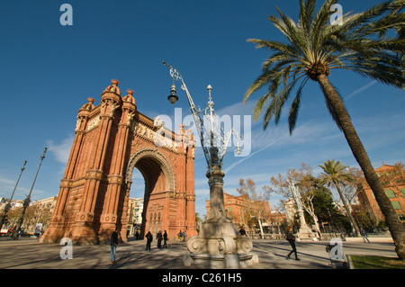 Arc de Triomf, Arco del Triunfo, Barcelona, Katalonien, Spanien Stockfoto