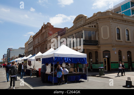 Rundle Mall Street Market, Rundle Street, Adelaide, Südaustralien Stockfoto