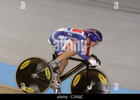 JAMES Rebecca Angharad gb Qualifikation Damen Einzelsprint UCI Cycling World Championships Apeldoorn 25. März 2011 Stockfoto