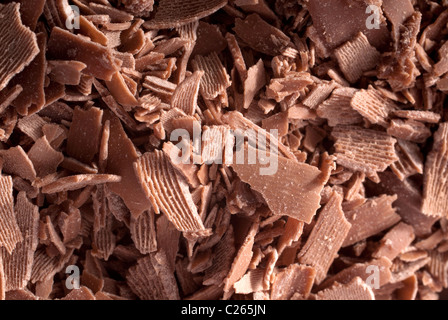 Schokolade Brocken und Stücke Stockfoto