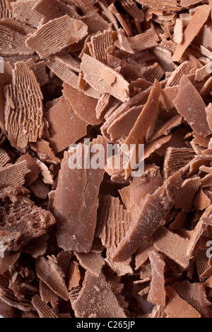 Schokolade Brocken und Stücke Stockfoto