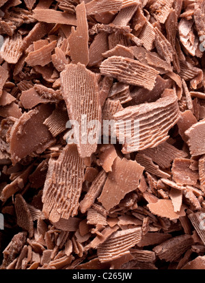 Schokolade Brocken und Stücke Stockfoto