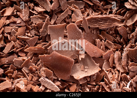 Schokolade Brocken und Stücke Stockfoto