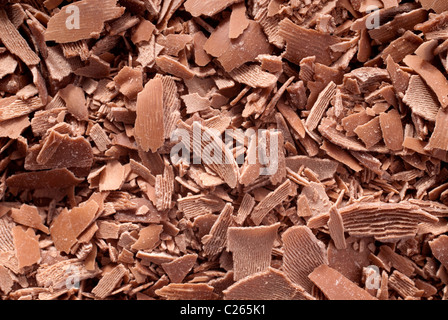 Schokolade Brocken und Stücke Stockfoto